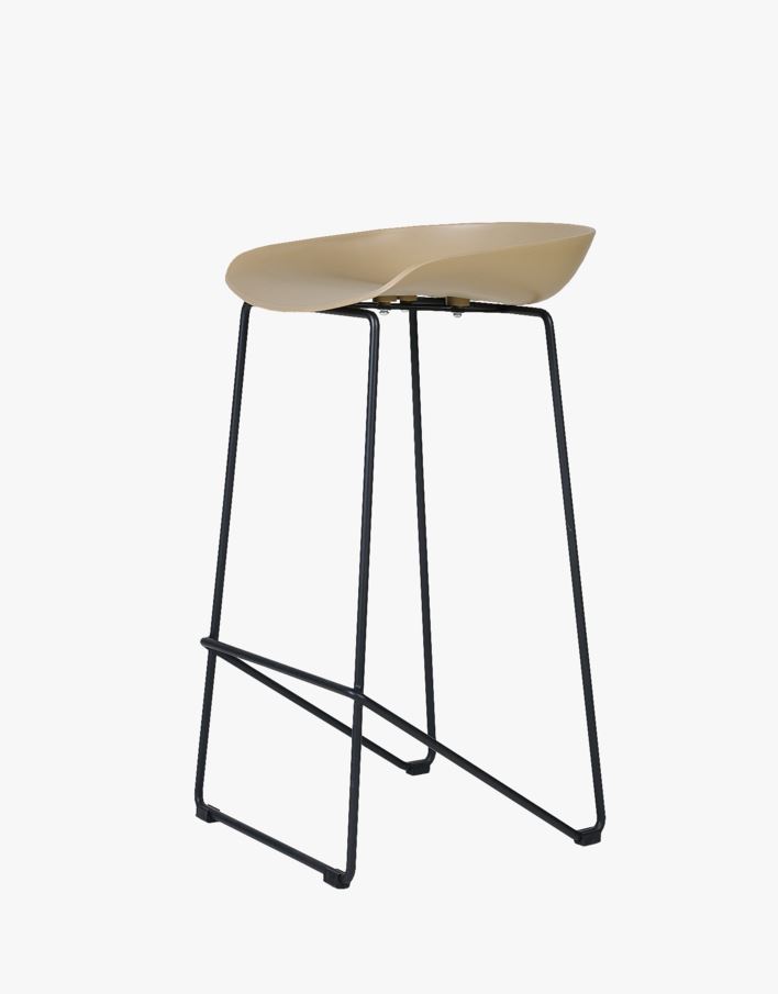 Barstol beige - 44x43x79 cm beige - 1