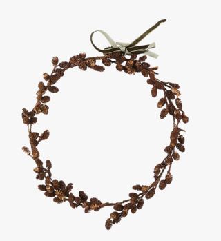 Hemtex | Mini Cone Krans Brun - ø 24