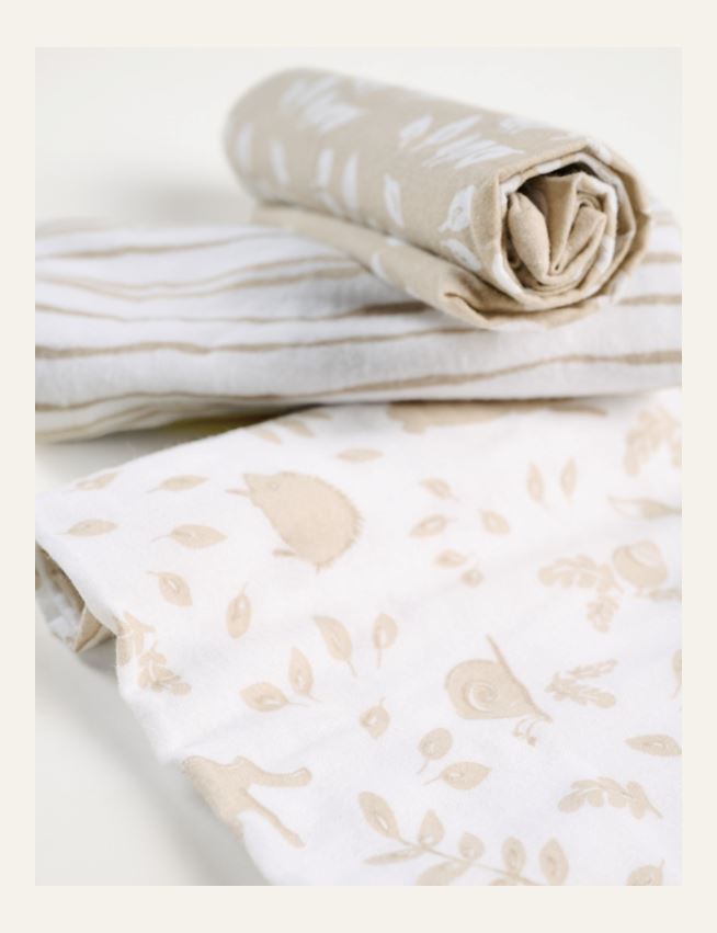 Flanellhanddukar beige - 2
