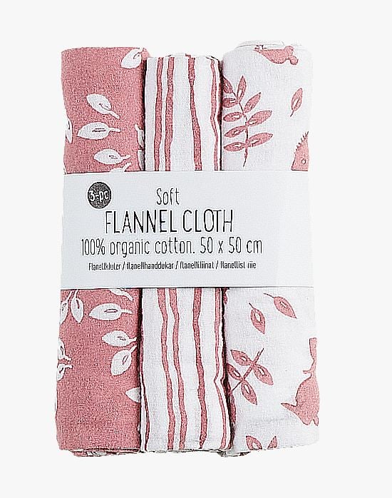 Flanellhanddukar rosa - 50x50 cm rosa - 1