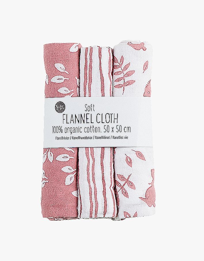 Flanellhanddukar rosa - 50x50 cm rosa - 1