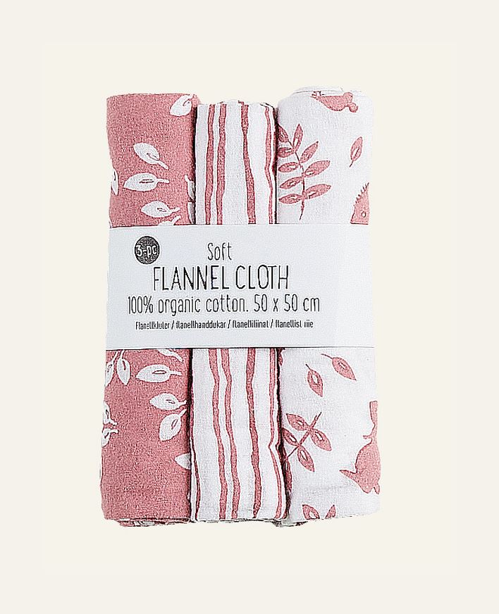 Flanellhanddukar rosa - 50x50 cm rosa - 1