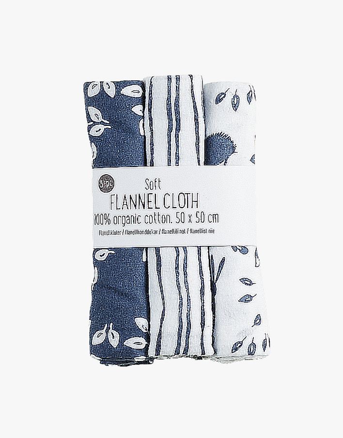 Flanellhanddukar blå - 50x50 cm blå - 1