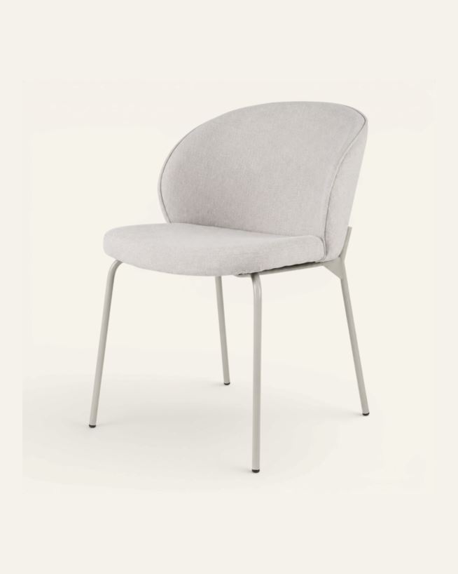 Matstol ljusbeige - 57x49.5x80 cm ljusbeige - 1