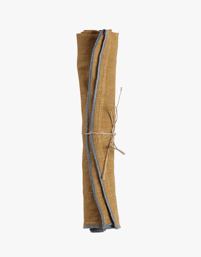 Linneservett cognac - 45x45 cm cognac - 1