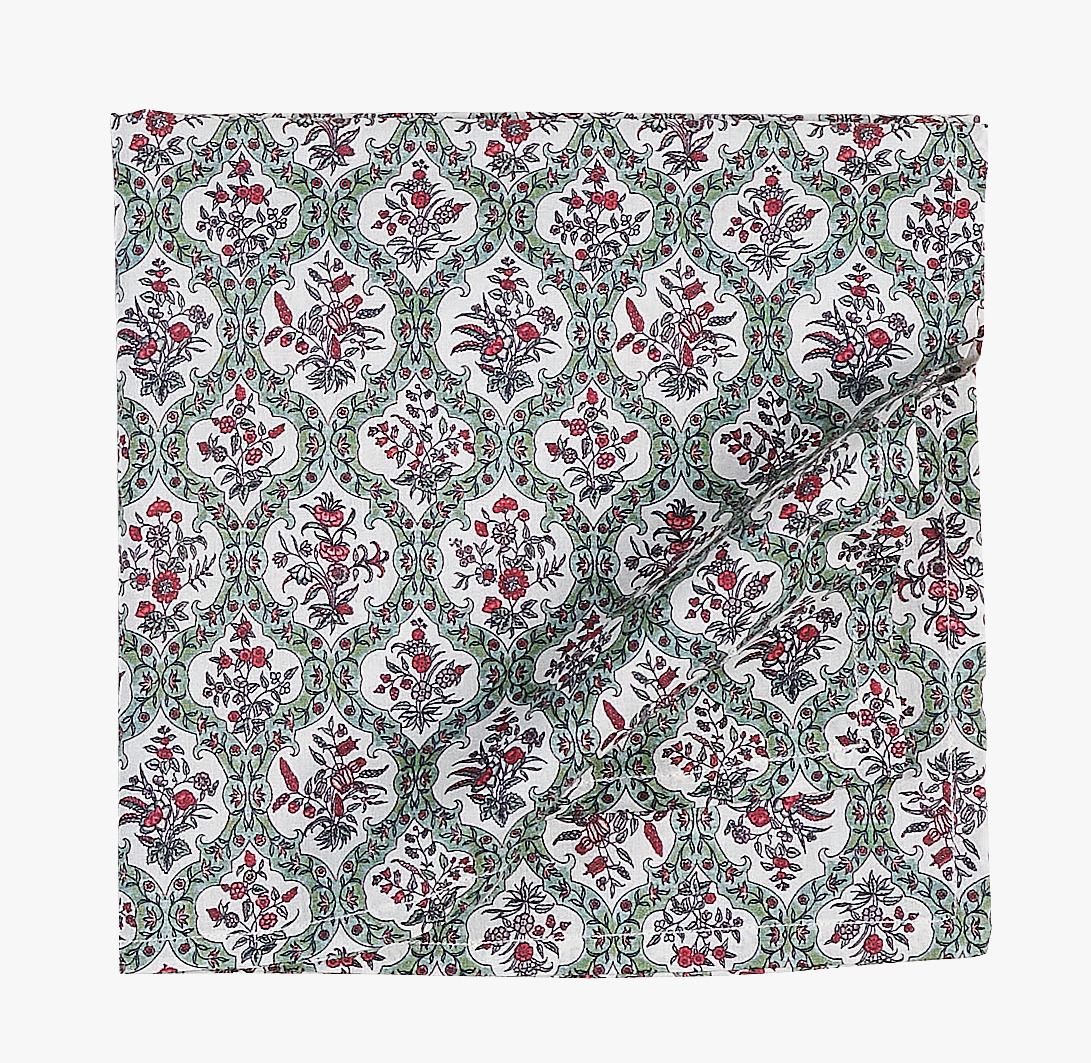 Catalina tygservett multi/röd - Hemtex