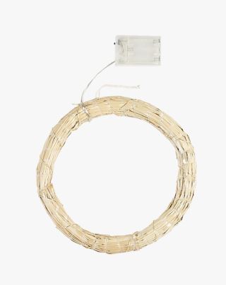 hemtex Straw circle led-dekorationer natur