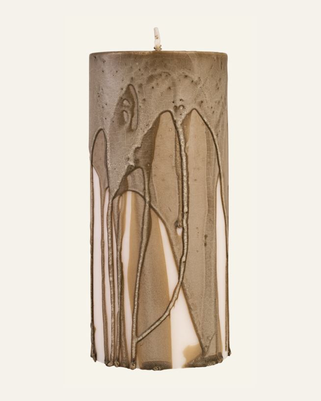 Blockljus ljusbrun - 6,8x15 cm ljusbrun - 1