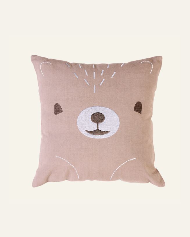 Prydnadskudde ljusbrun - 40x40 cm ljusbrun - 1