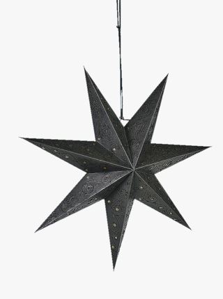 Onyx adventsstjärna svart