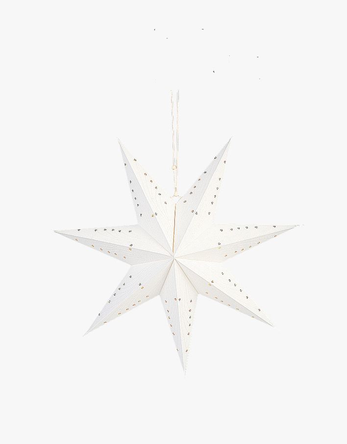 Adventsstjärna vit - ø 45 vit - 1