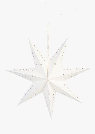 hemtex Quartz adventsstjärna vit