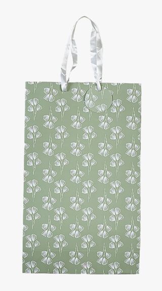 Hemtex | Flower Presentpåse Ljusgrön - 26x43x11 Cm
