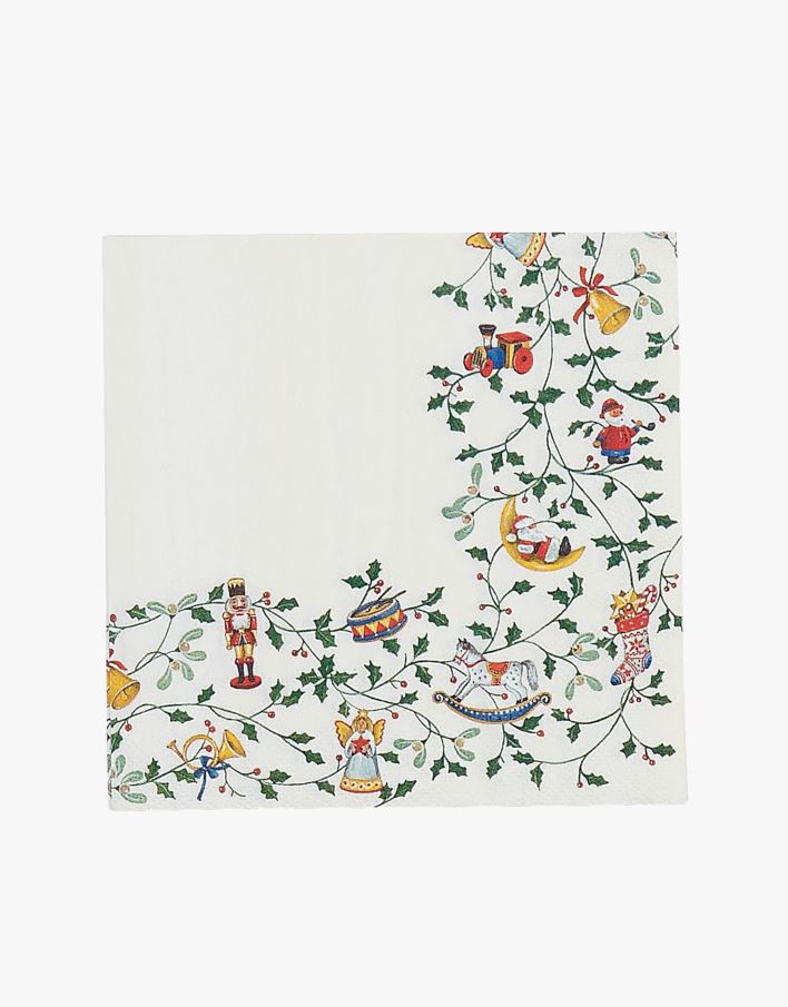 Pappersservetter multi/vit - 33x33 cm multi/vit - 1