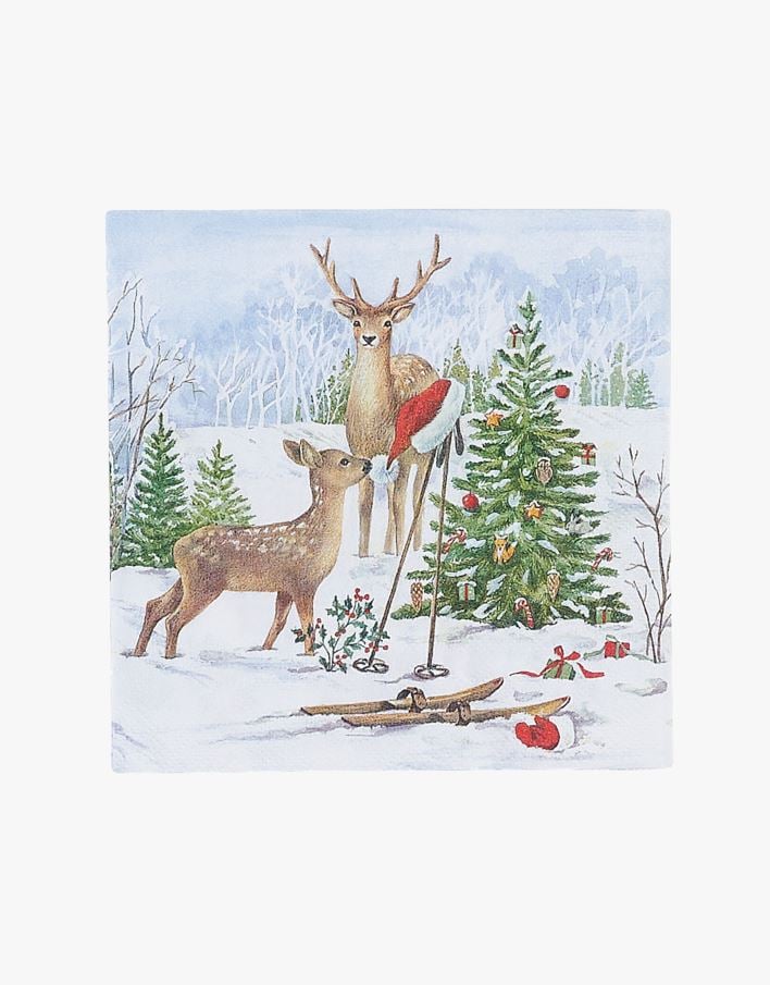 Pappersservetter vit - 33x33 cm vit - 1