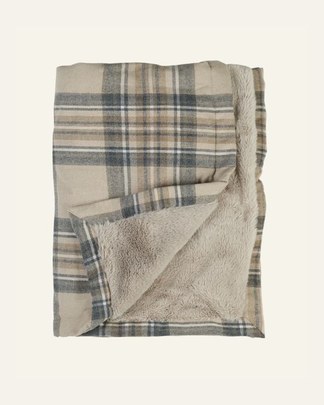 Pläd i pälsimitation multi/beige - 130x170 cm multi/beige - 1