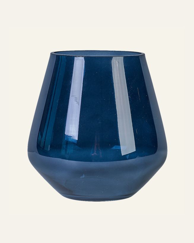 Värmeljushållare mörkblå - 10,5x10,5x11,5 cm mörkblå - 1
