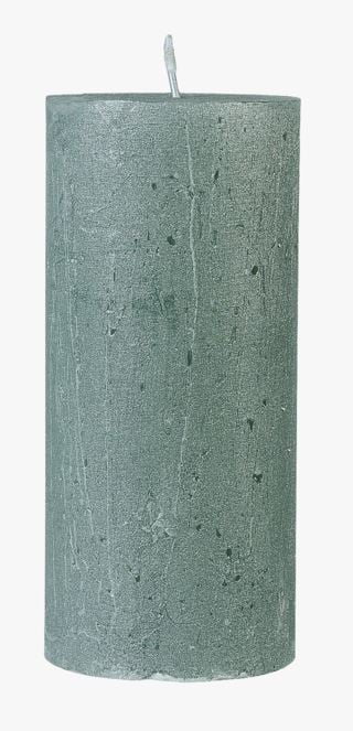 Rustic metallic blockljus