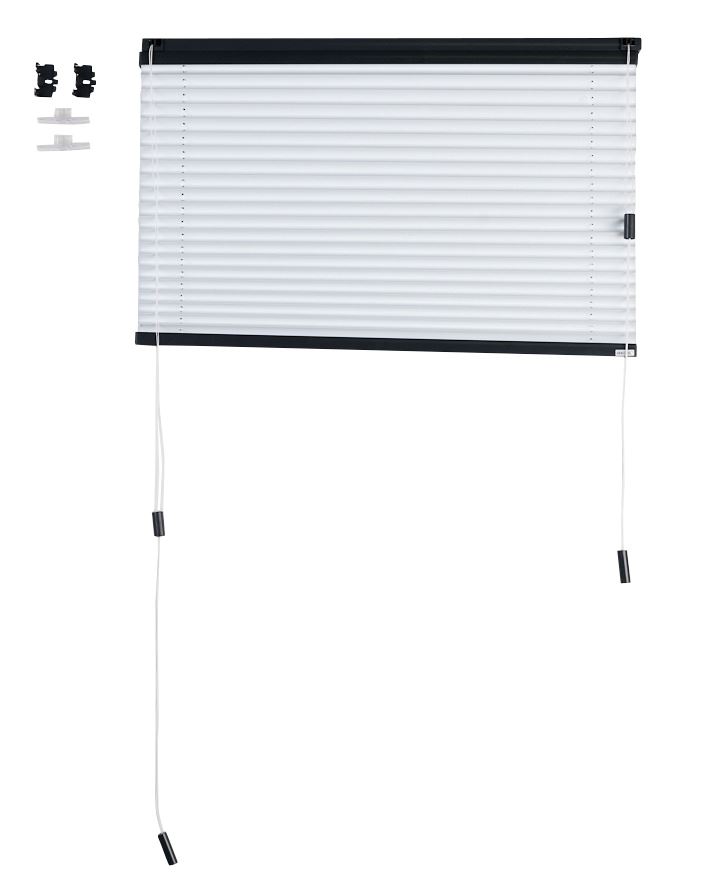 Premium upp&ned enkel plisségardin med snöre 25mm multi - 2