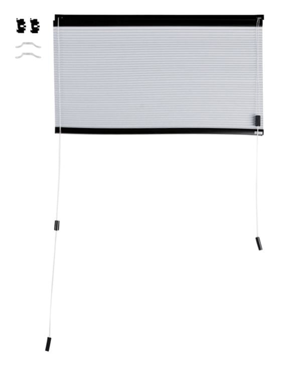 Premium upp&ned dubbel plisségardin med snöre 25mm multi - 3