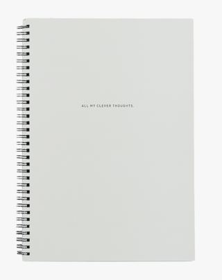 Essay anteckningsbok grå