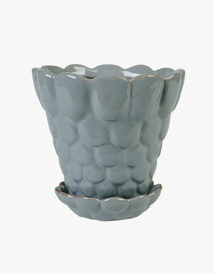 Blomkruka gråblå - 16x16x15,5 cm gråblå - 1