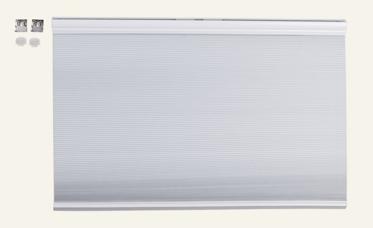 Upp&ned trådlös plisségardin vit - 60x160 cm vit - 1