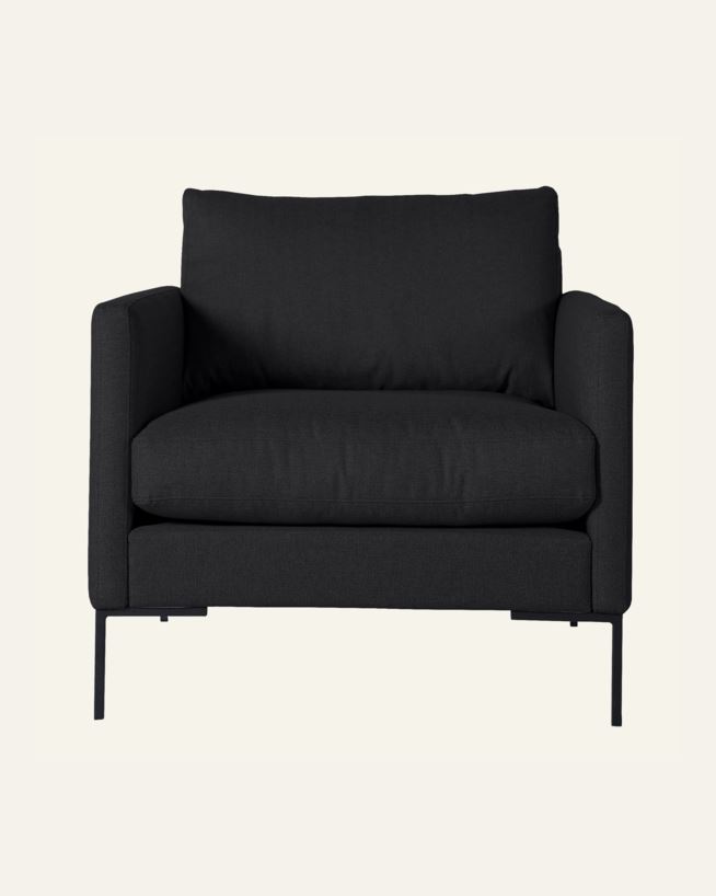 Fåtölj svart - 86x95x83 cm svart - 1