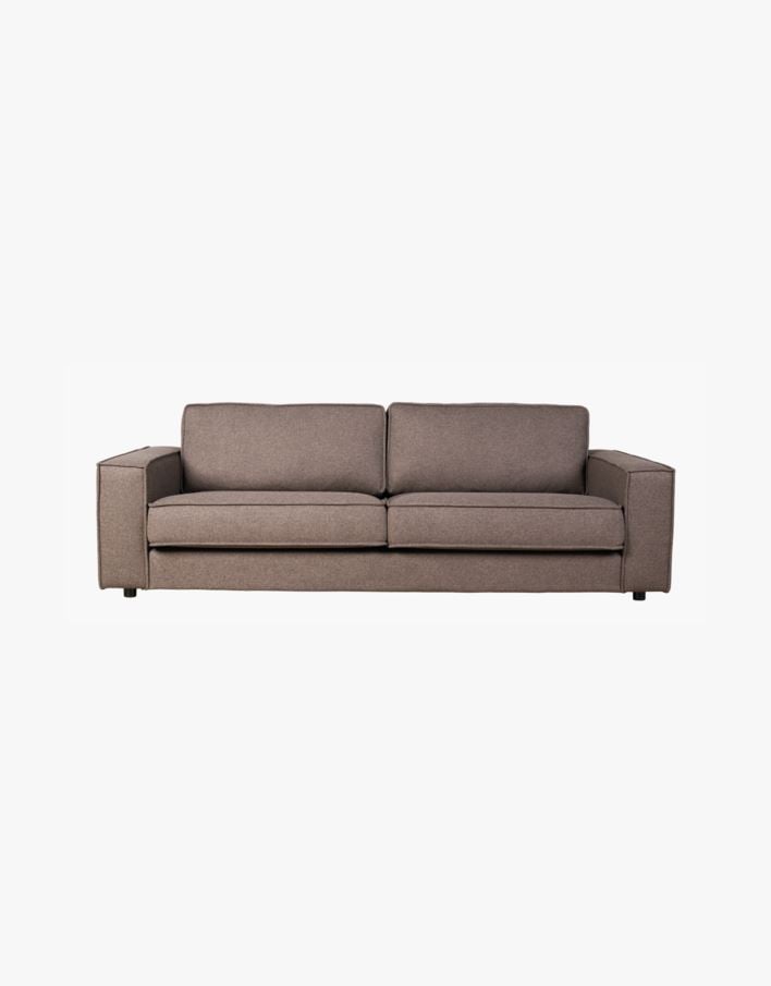 3-sits soffa brun - 222x95x79 cm brun - 1