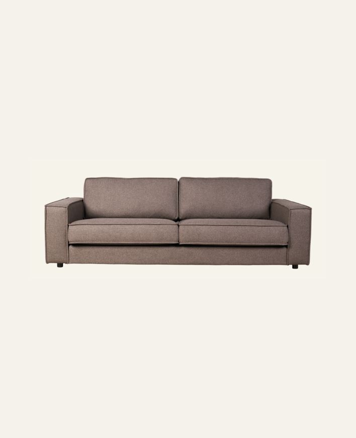 3-sits soffa brun - 222x95x79 cm brun - 1