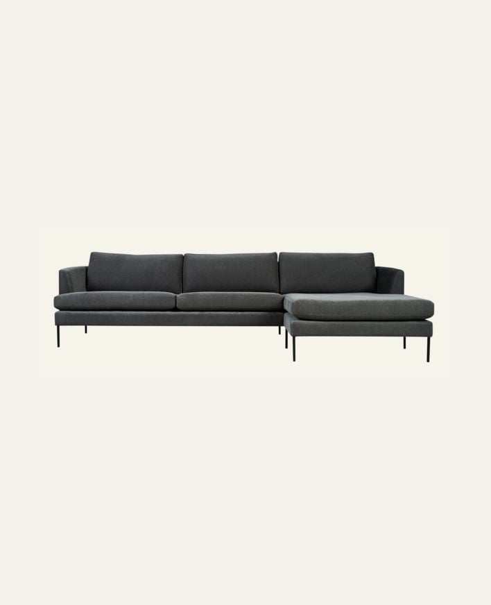 Soffa schäslong höger grå - 300x156x80 cm grå - 1