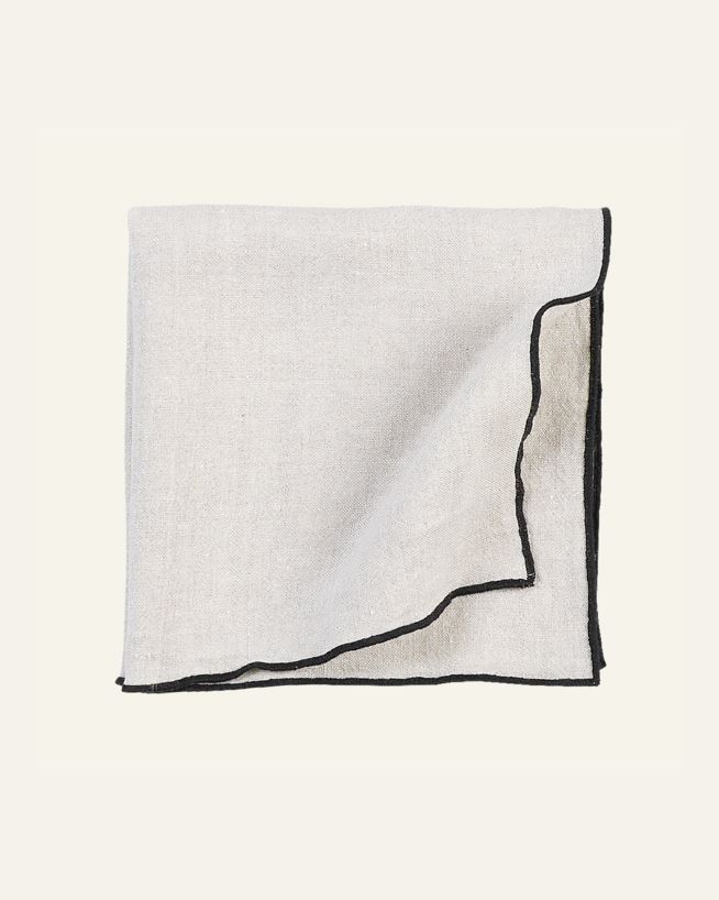 Linneservett natur - 47x47 cm natur - 1