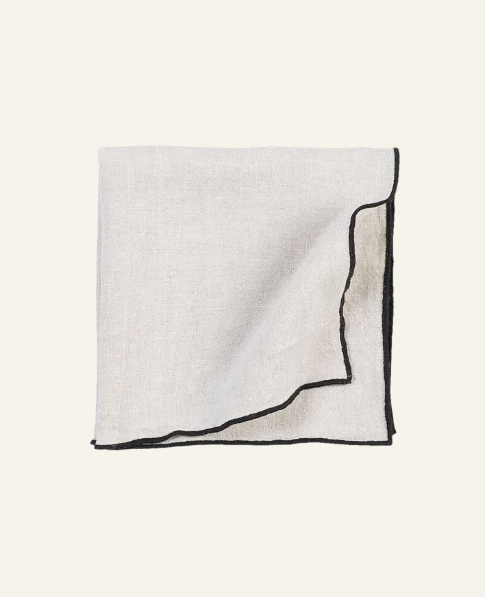 Linneservett natur - 47x47 cm natur - 1