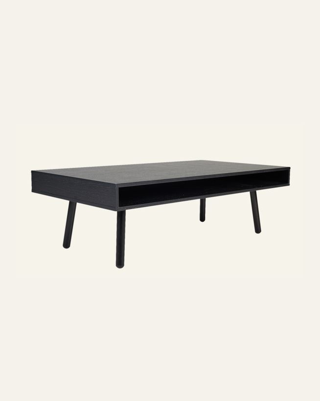 Soffbord svart - 70x130x48 cm svart - 1