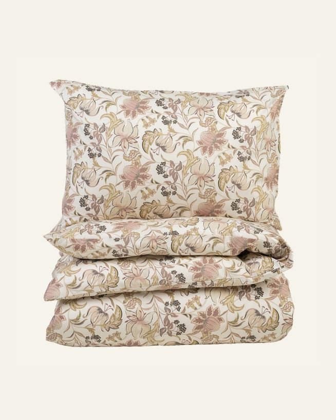 Påslakanset i bomull multi/rosa - 150x210+50x60 cm multi/rosa - 1