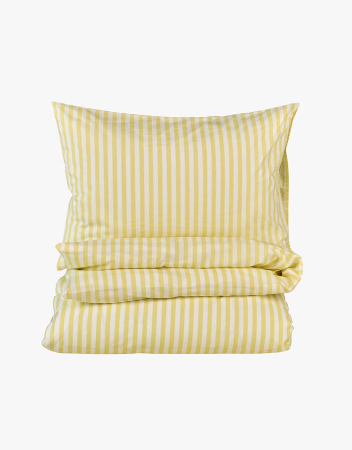Påslakanset i bomull ljusgul - 230x220 cm ljusgul - 1