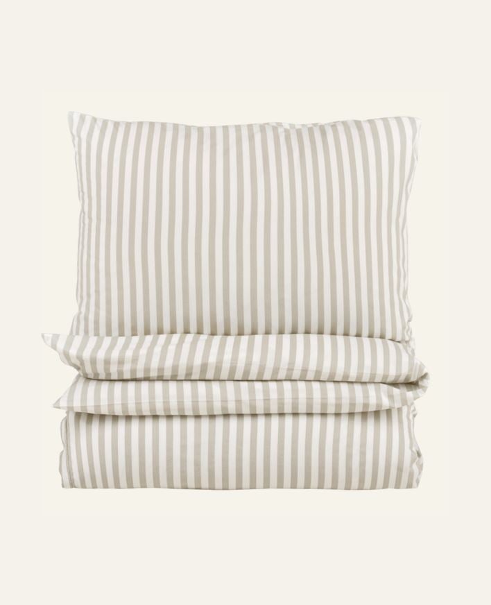 Påslakanset i bomull beige - 150x210 cm/50x60 cm beige - 1