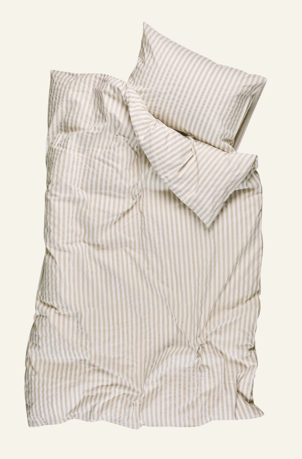 Påslakanset i bomull beige - 2