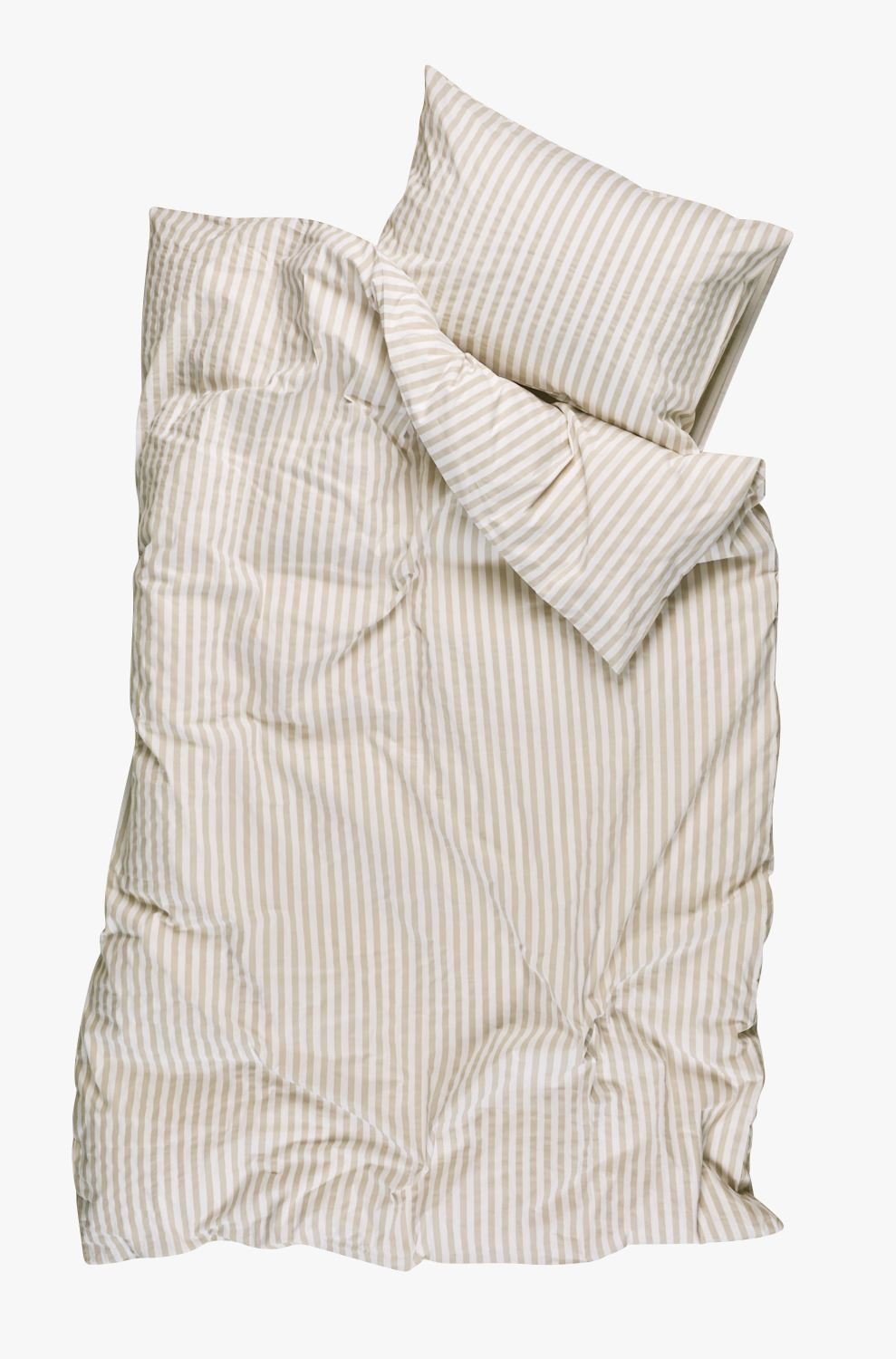 Påslakanset i bomull beige - 2