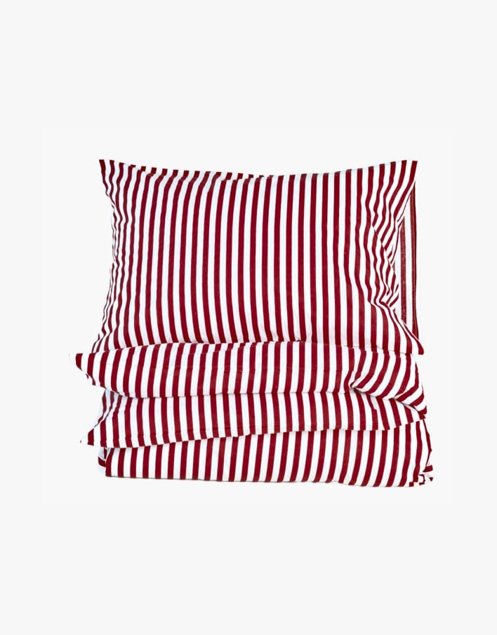 Påslakanset i bomull röd - 150x210 cm röd - 1