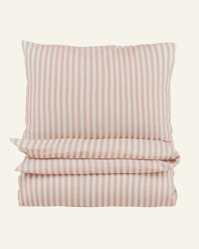 Påslakanset i bomull rosa - 150x210 cm/50x60 cm rosa - 1