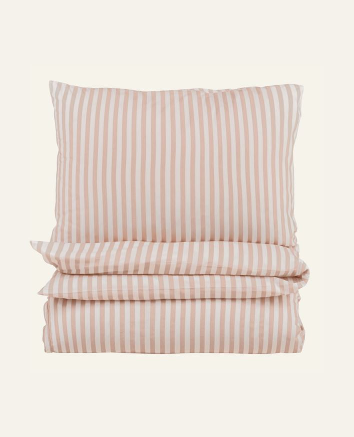 Påslakanset i bomull rosa - 150x210 cm/50x60 cm rosa - 1