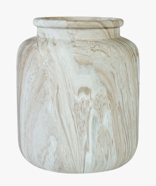 hemtex Wooden ceramic vas multi/beige