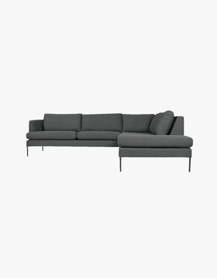Soffa divan höger grå - 269x220x80 cm grå - 1