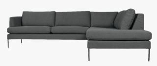 Ava soffa divan höger grå