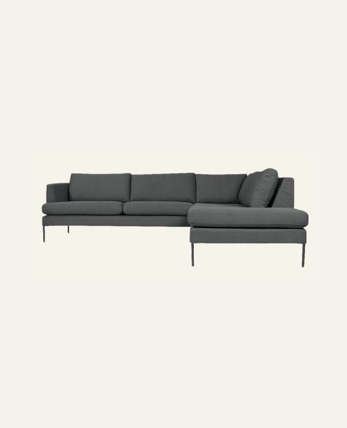 Sofföverdrag öppen ände höger grå - - grå - 1