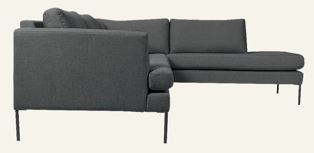 Soffa divan höger grå - 2