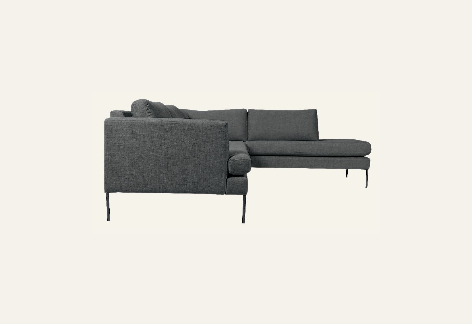 Soffa divan höger grå - 2