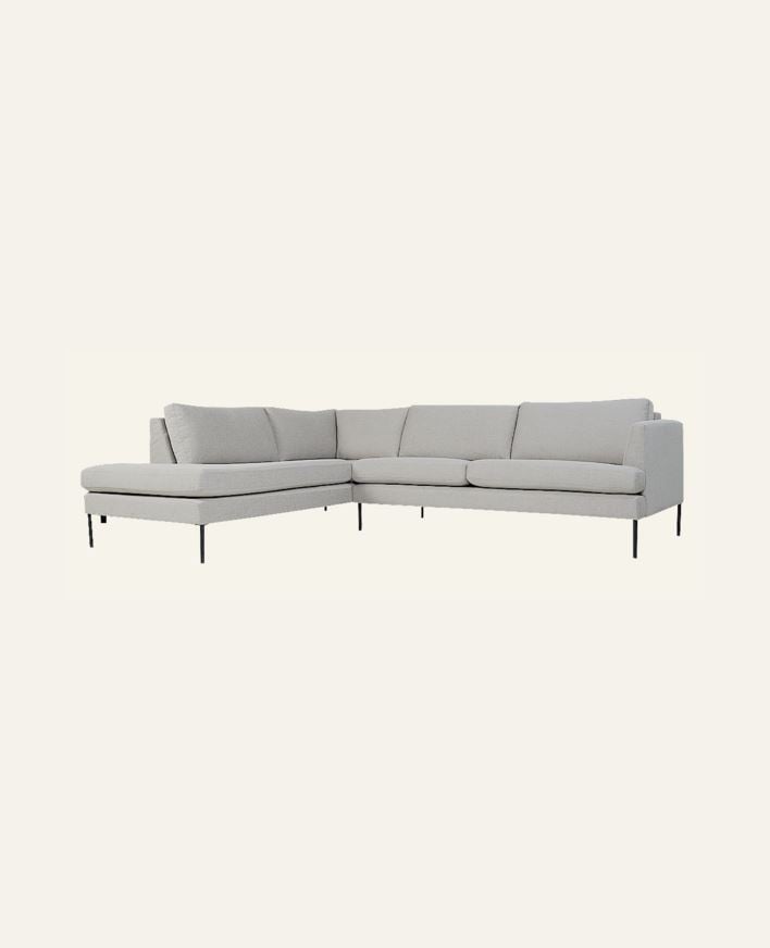 Soffa divan vänster beige - 269x220x80 cm beige - 1