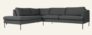 Ava soffa divan vänster grå